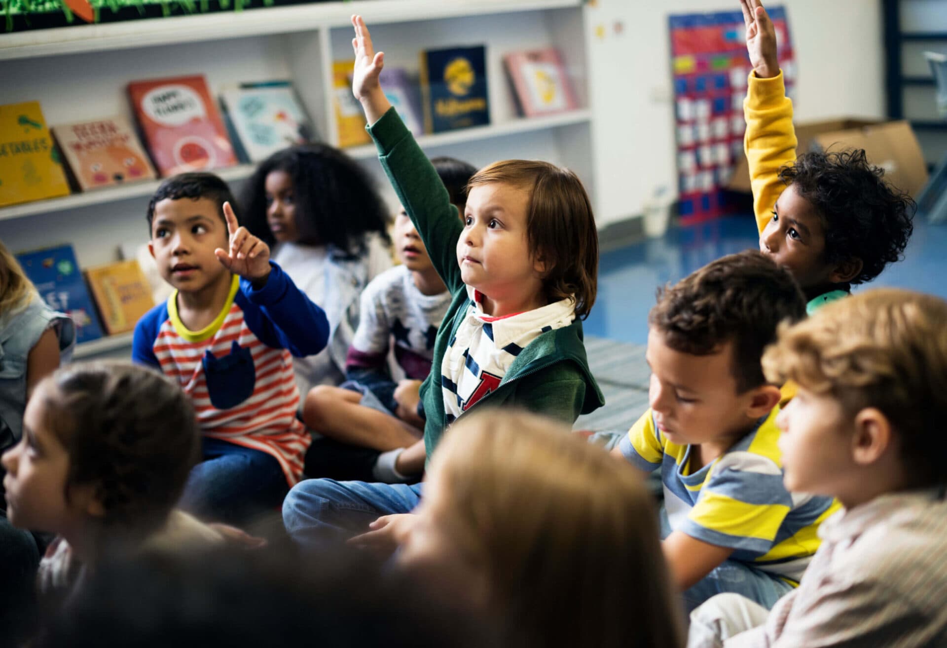 Children learning together at The Devine Schools