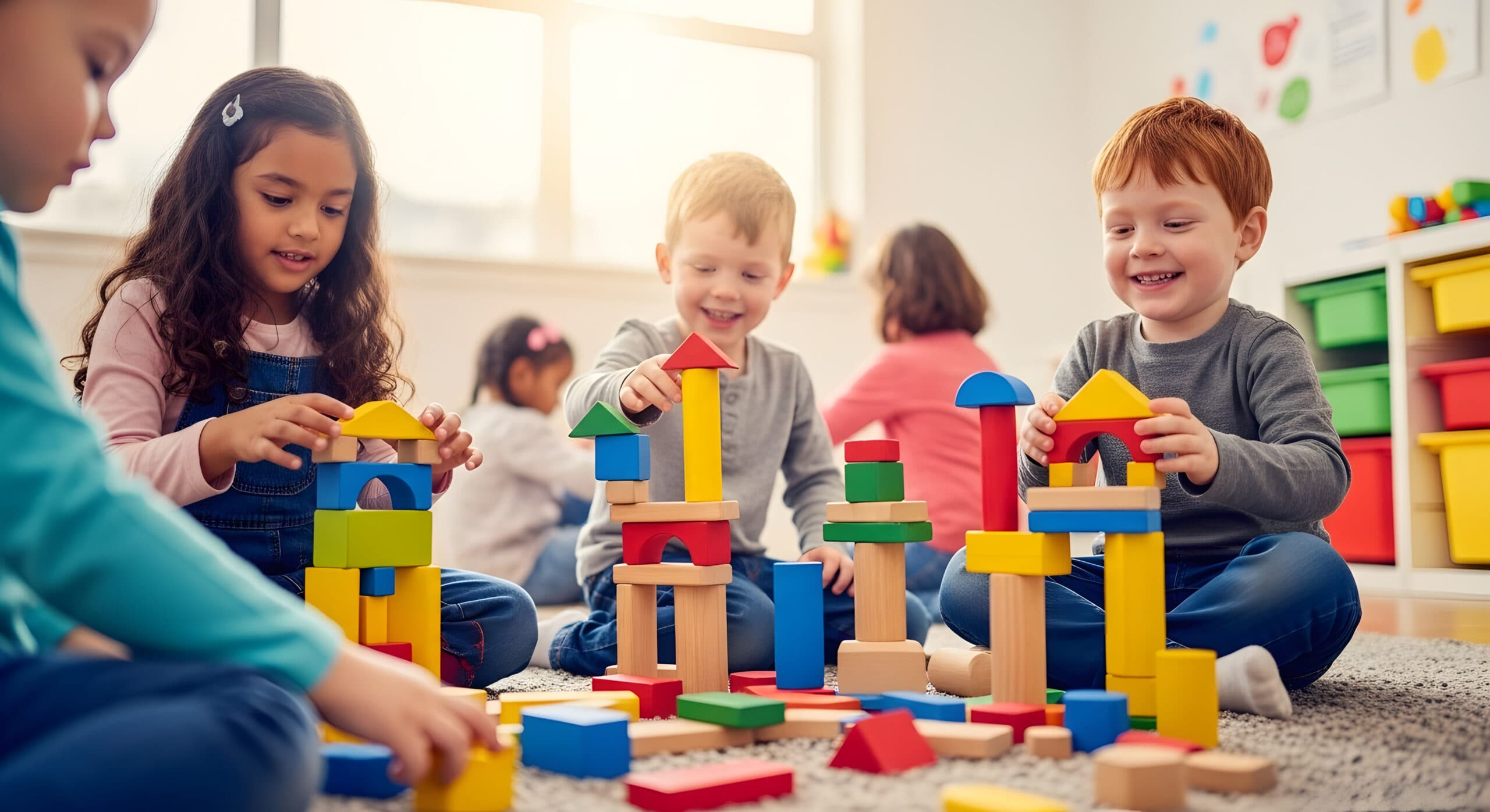 Children playing and learning at The Devine Schools